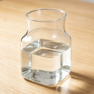 8-inch Clear Glass Vase | Large Wide-Mouth Vase | Suitable for Plants