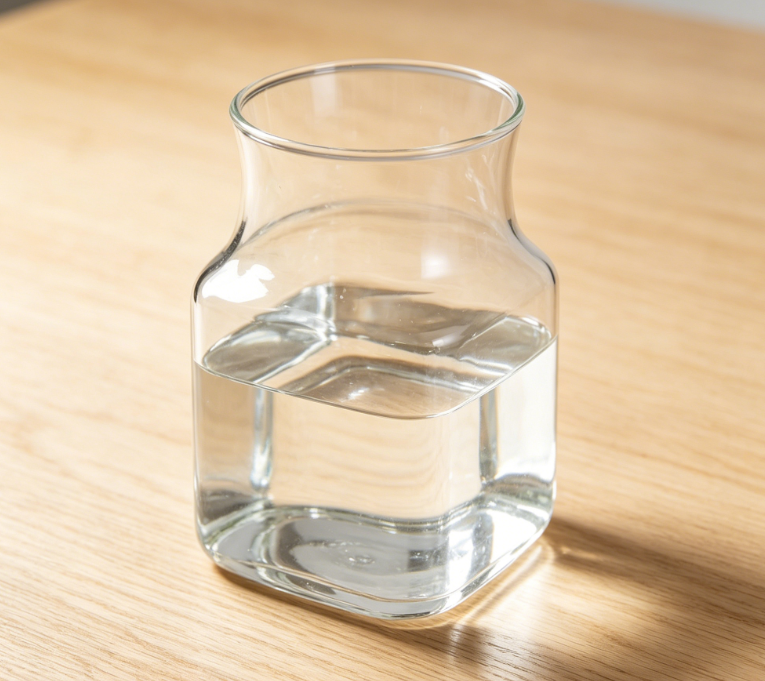 8-inch Clear Glass Vase | Large Wide-Mouth Vase | Suitable for Plants